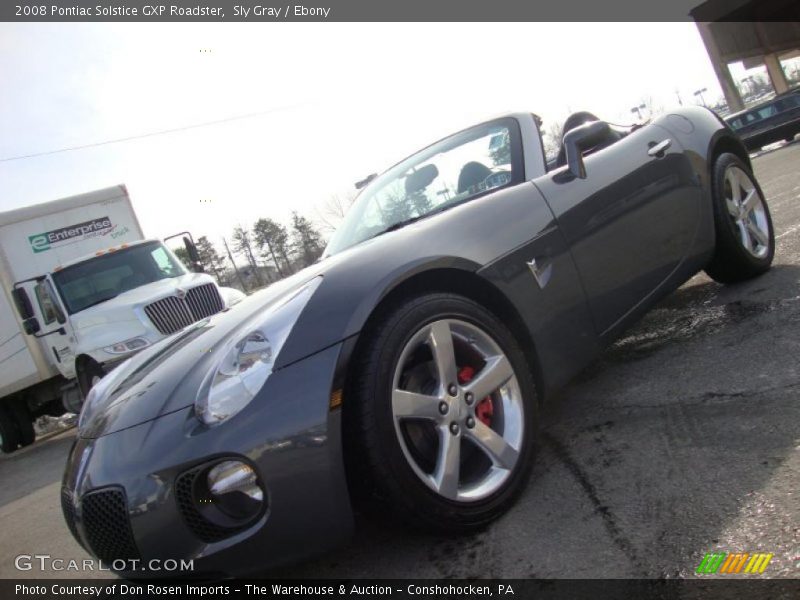Sly Gray / Ebony 2008 Pontiac Solstice GXP Roadster