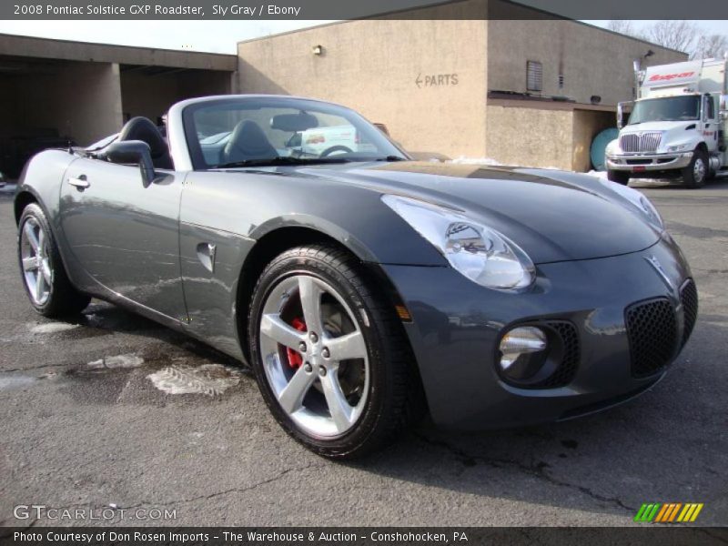 Sly Gray / Ebony 2008 Pontiac Solstice GXP Roadster