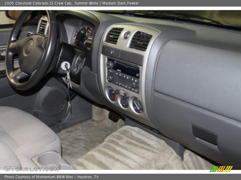 Summit White / Medium Dark Pewter 2005 Chevrolet Colorado LS Crew Cab