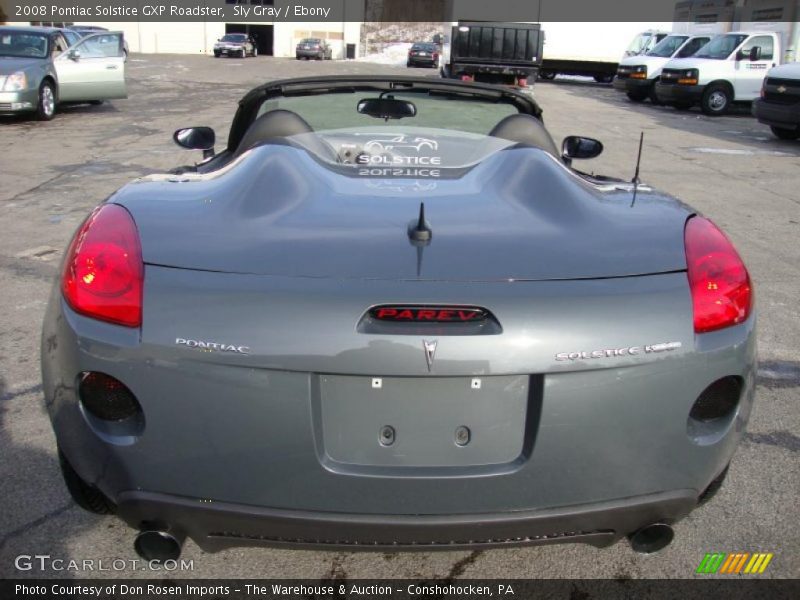 Sly Gray / Ebony 2008 Pontiac Solstice GXP Roadster