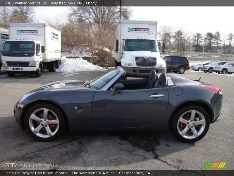 Sly Gray / Ebony 2008 Pontiac Solstice GXP Roadster
