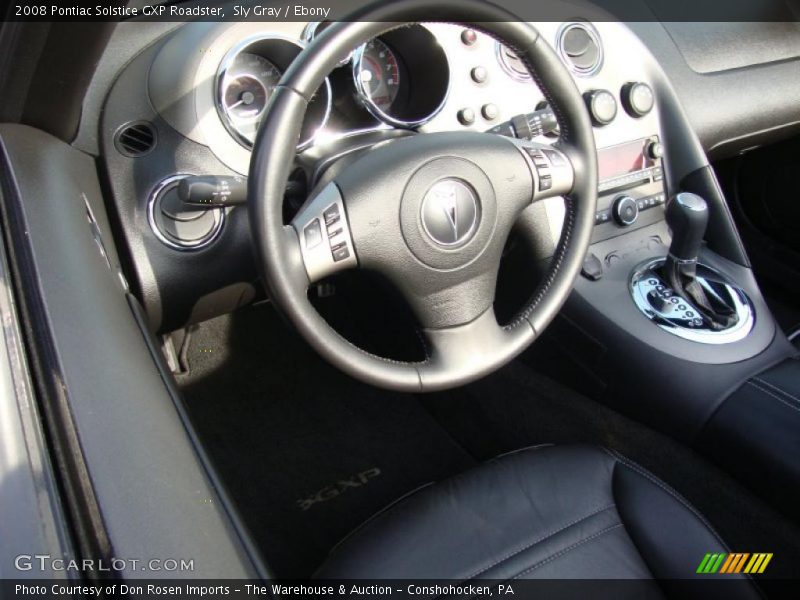 Sly Gray / Ebony 2008 Pontiac Solstice GXP Roadster