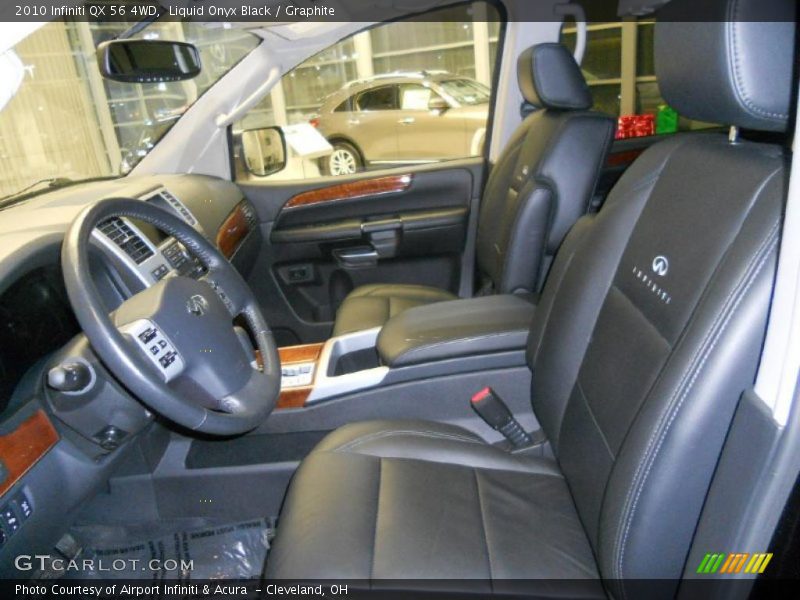  2010 QX 56 4WD Graphite Interior