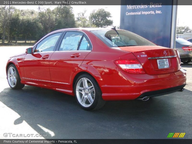 Mars Red / Grey/Black 2011 Mercedes-Benz C 300 Sport