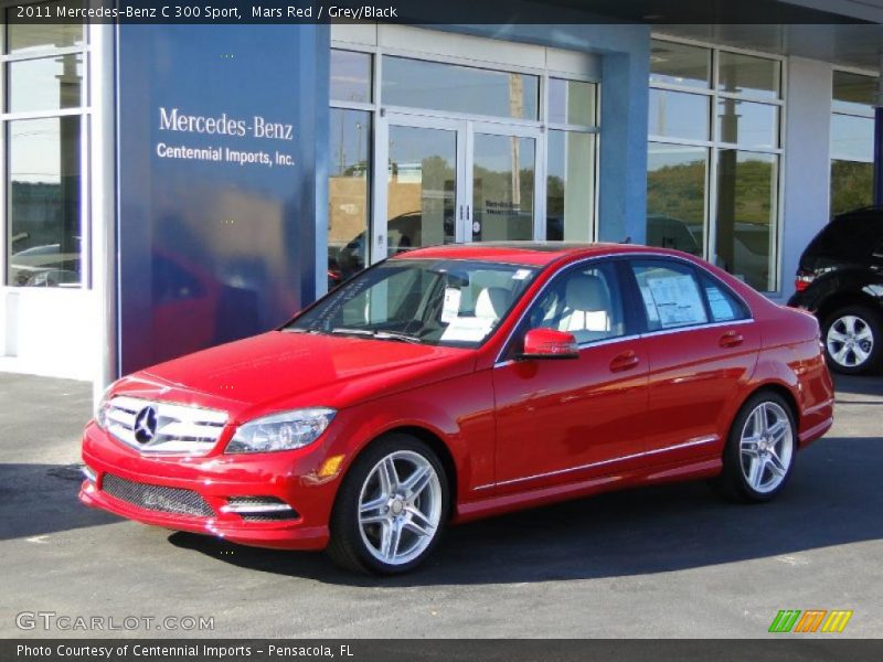 Mars Red / Grey/Black 2011 Mercedes-Benz C 300 Sport