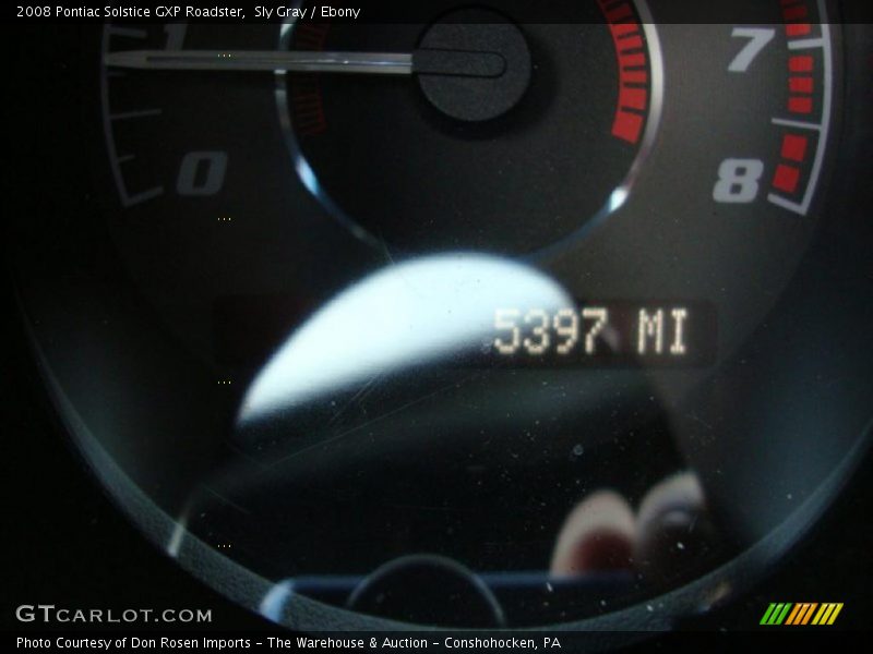 Sly Gray / Ebony 2008 Pontiac Solstice GXP Roadster