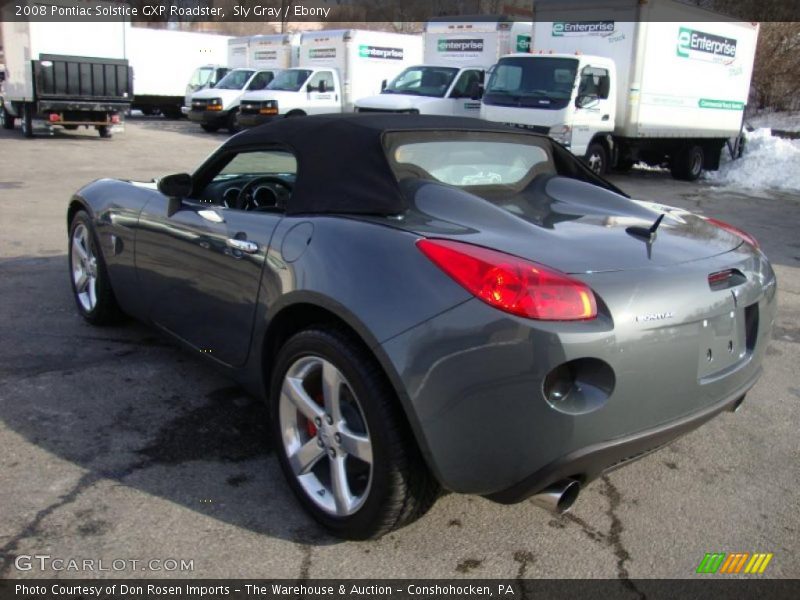 Sly Gray / Ebony 2008 Pontiac Solstice GXP Roadster
