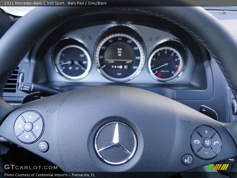 Mars Red / Grey/Black 2011 Mercedes-Benz C 300 Sport