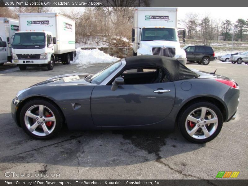 Sly Gray / Ebony 2008 Pontiac Solstice GXP Roadster