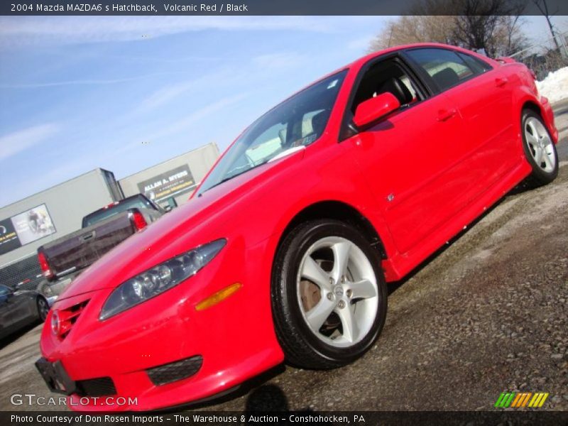 Volcanic Red / Black 2004 Mazda MAZDA6 s Hatchback