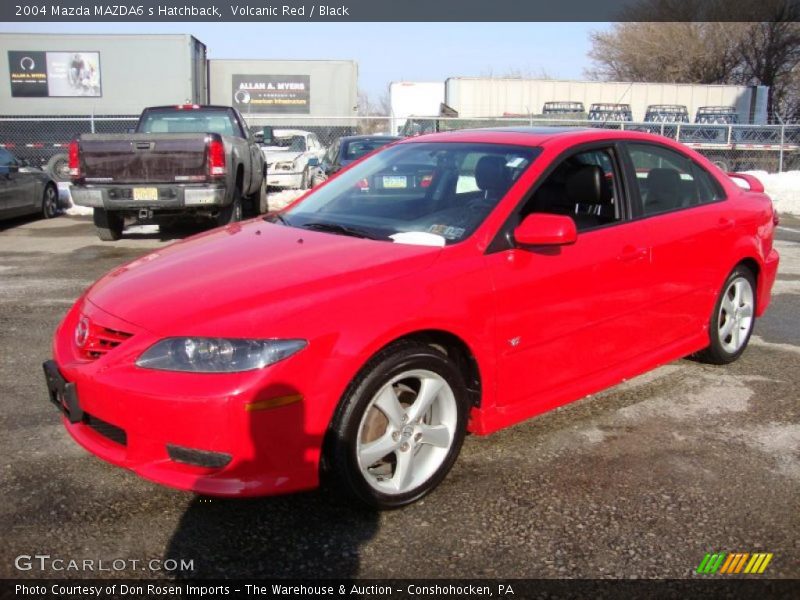 Volcanic Red / Black 2004 Mazda MAZDA6 s Hatchback