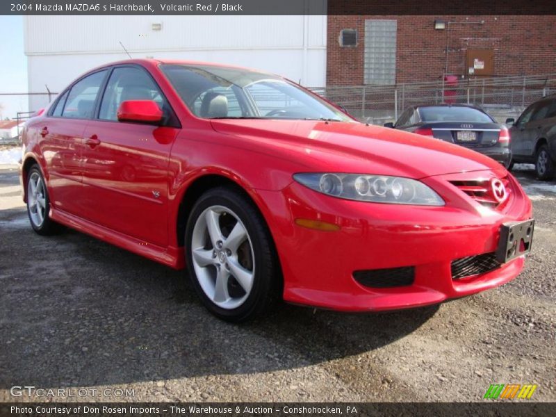 Volcanic Red / Black 2004 Mazda MAZDA6 s Hatchback