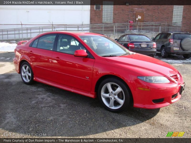 Volcanic Red / Black 2004 Mazda MAZDA6 s Hatchback