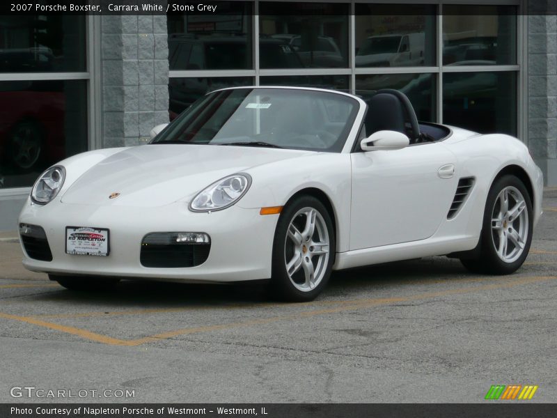 Carrara White / Stone Grey 2007 Porsche Boxster