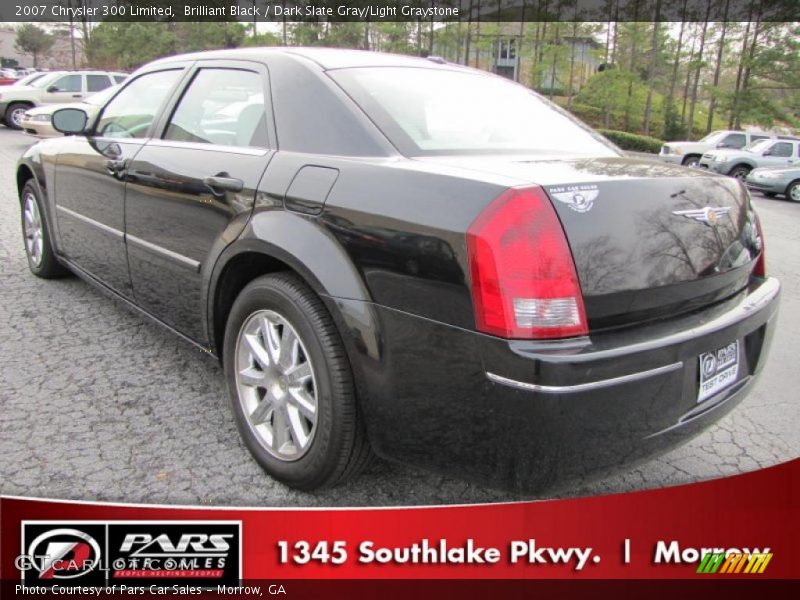 Brilliant Black / Dark Slate Gray/Light Graystone 2007 Chrysler 300 Limited