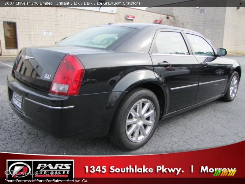 Brilliant Black / Dark Slate Gray/Light Graystone 2007 Chrysler 300 Limited