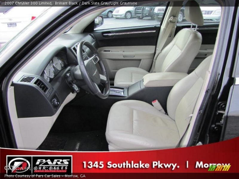 Brilliant Black / Dark Slate Gray/Light Graystone 2007 Chrysler 300 Limited