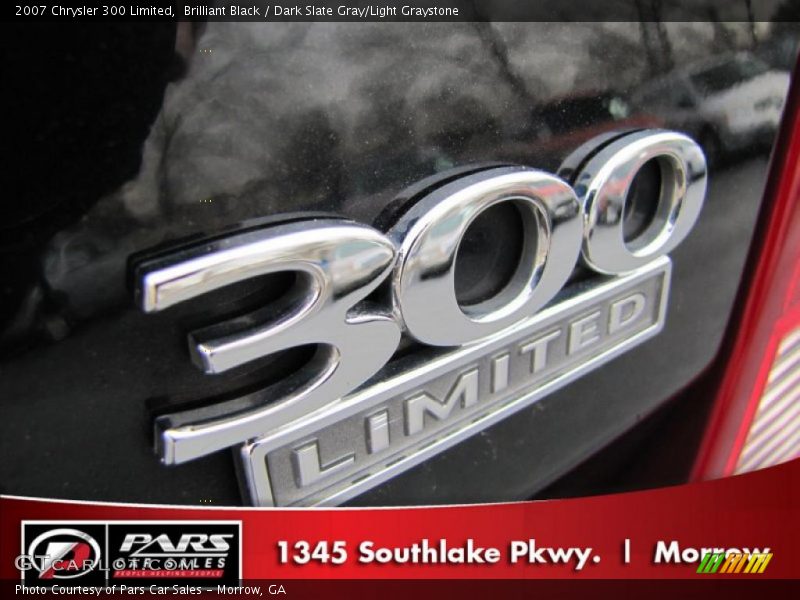 Brilliant Black / Dark Slate Gray/Light Graystone 2007 Chrysler 300 Limited