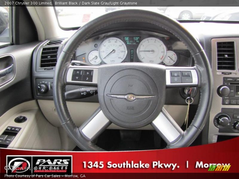 Brilliant Black / Dark Slate Gray/Light Graystone 2007 Chrysler 300 Limited