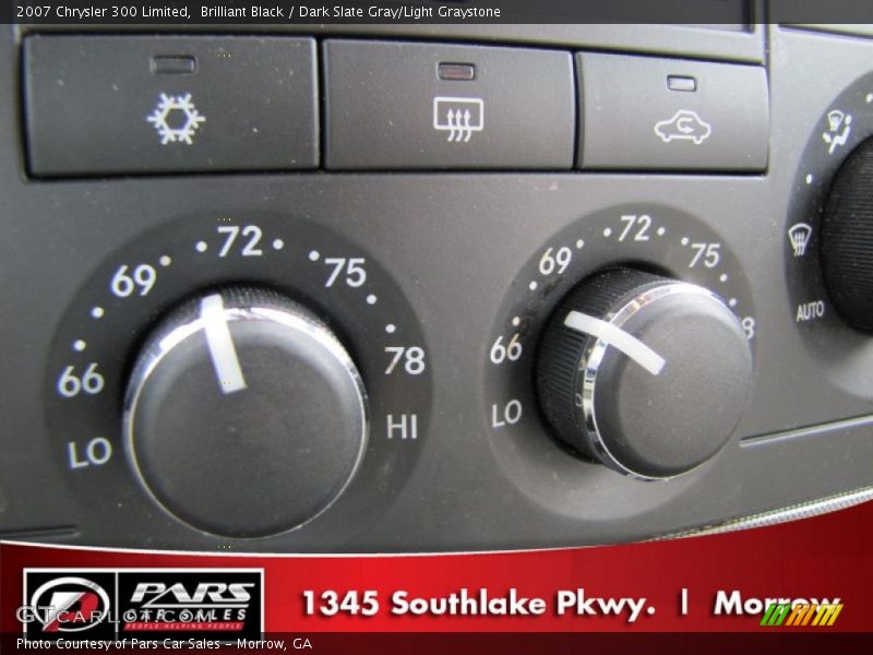 Brilliant Black / Dark Slate Gray/Light Graystone 2007 Chrysler 300 Limited