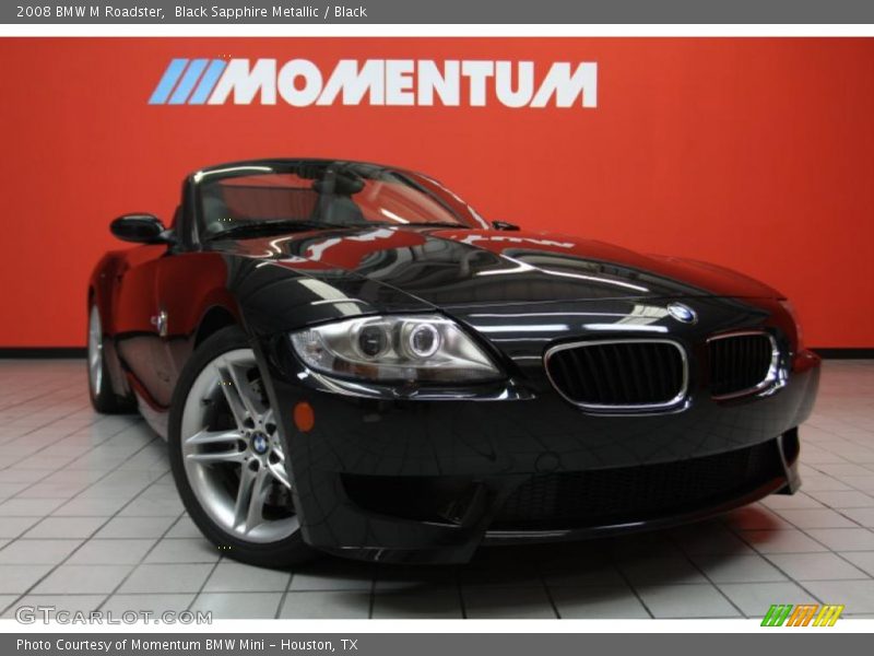 Black Sapphire Metallic / Black 2008 BMW M Roadster
