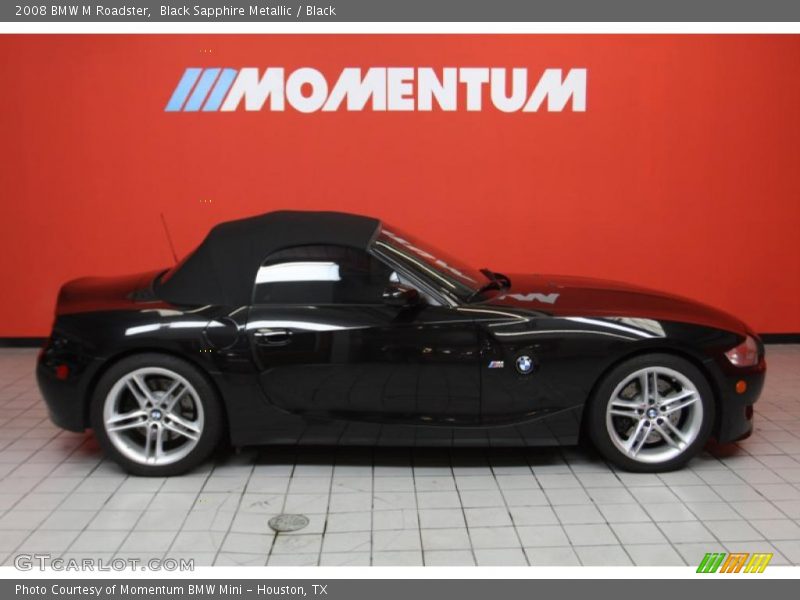 Black Sapphire Metallic / Black 2008 BMW M Roadster
