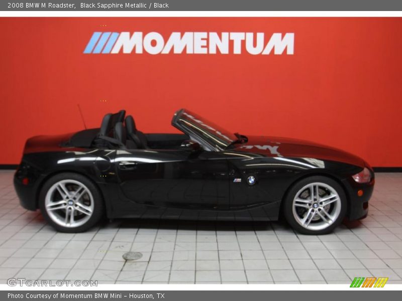 Black Sapphire Metallic / Black 2008 BMW M Roadster