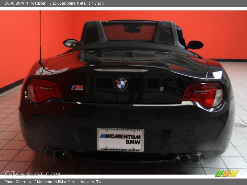Black Sapphire Metallic / Black 2008 BMW M Roadster