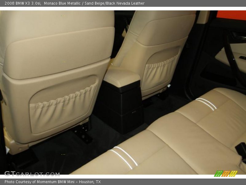 Monaco Blue Metallic / Sand Beige/Black Nevada Leather 2008 BMW X3 3.0si