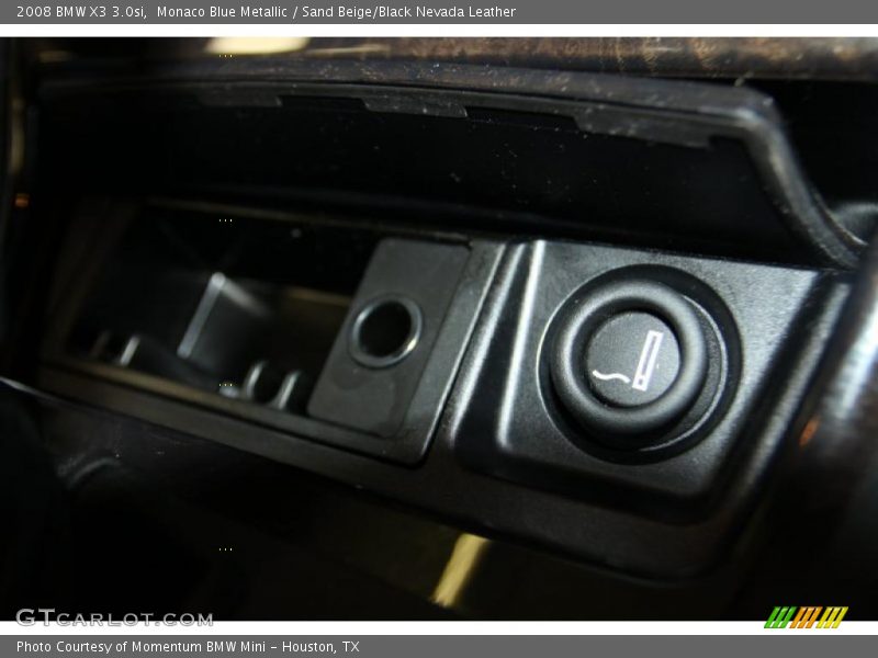 Monaco Blue Metallic / Sand Beige/Black Nevada Leather 2008 BMW X3 3.0si