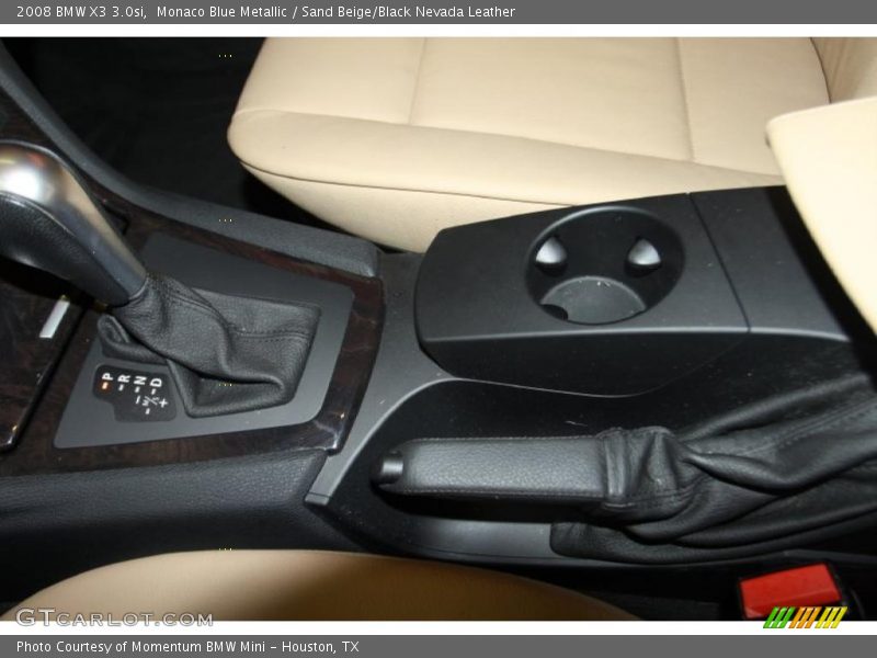 Monaco Blue Metallic / Sand Beige/Black Nevada Leather 2008 BMW X3 3.0si