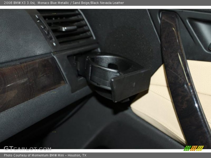 Monaco Blue Metallic / Sand Beige/Black Nevada Leather 2008 BMW X3 3.0si