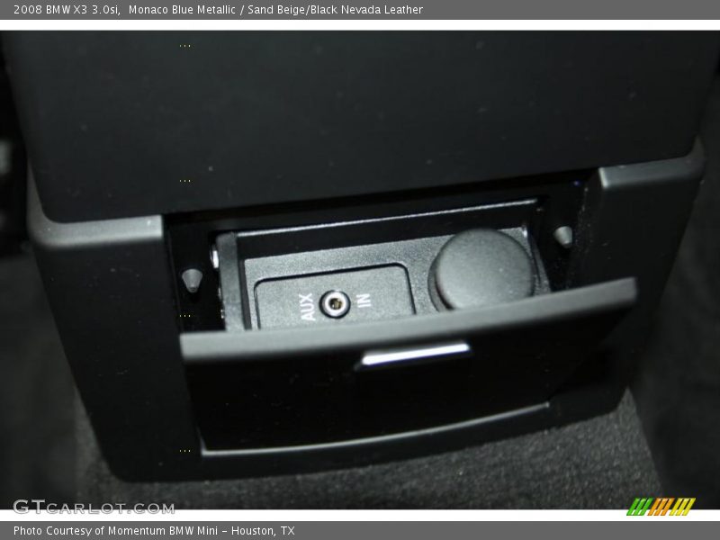 Monaco Blue Metallic / Sand Beige/Black Nevada Leather 2008 BMW X3 3.0si