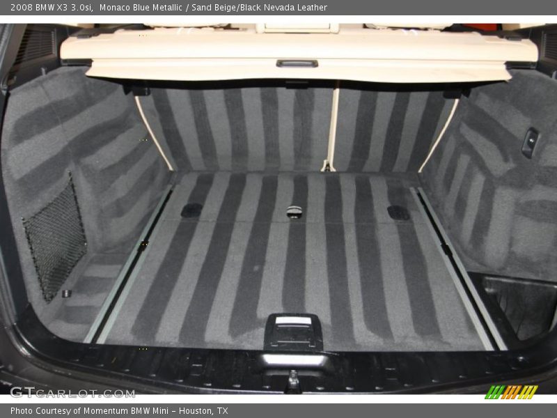 Monaco Blue Metallic / Sand Beige/Black Nevada Leather 2008 BMW X3 3.0si
