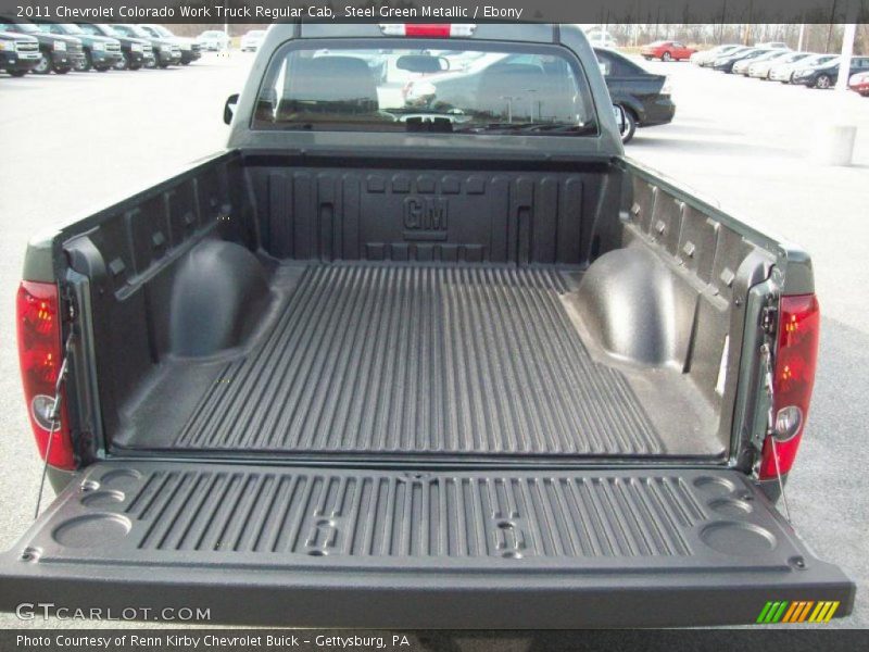 Steel Green Metallic / Ebony 2011 Chevrolet Colorado Work Truck Regular Cab