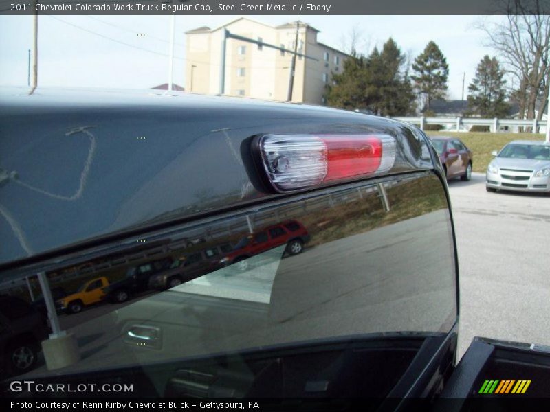 Steel Green Metallic / Ebony 2011 Chevrolet Colorado Work Truck Regular Cab