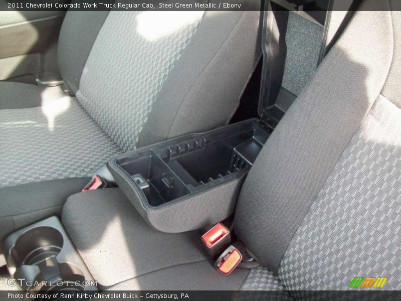 Steel Green Metallic / Ebony 2011 Chevrolet Colorado Work Truck Regular Cab