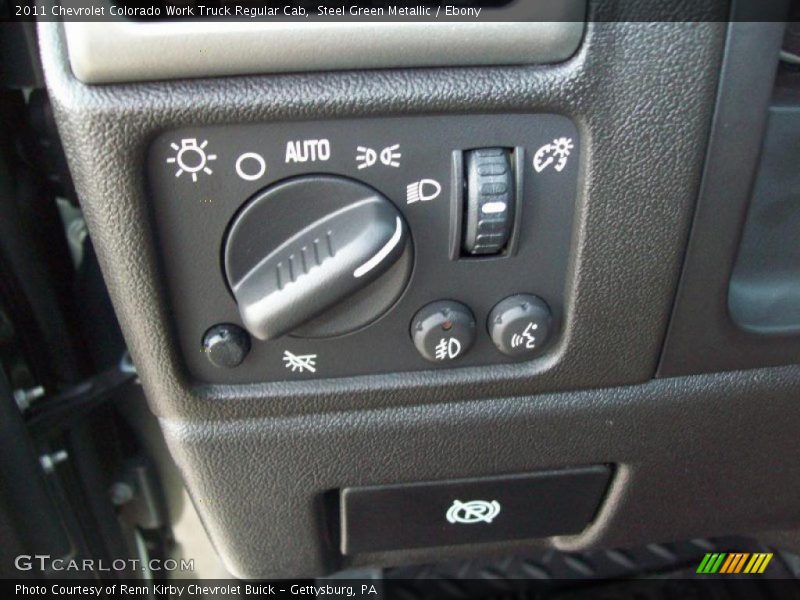 Steel Green Metallic / Ebony 2011 Chevrolet Colorado Work Truck Regular Cab