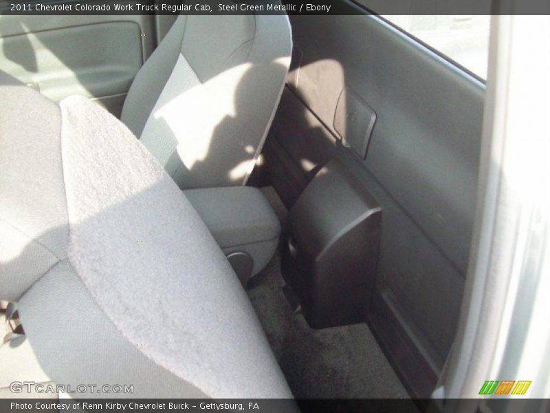 Steel Green Metallic / Ebony 2011 Chevrolet Colorado Work Truck Regular Cab