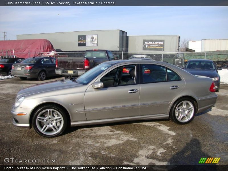 Pewter Metallic / Charcoal 2005 Mercedes-Benz E 55 AMG Sedan