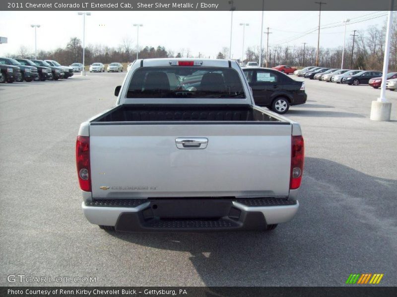 Sheer Silver Metallic / Ebony 2011 Chevrolet Colorado LT Extended Cab