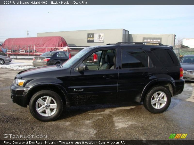 Black / Medium/Dark Flint 2007 Ford Escape Hybrid 4WD