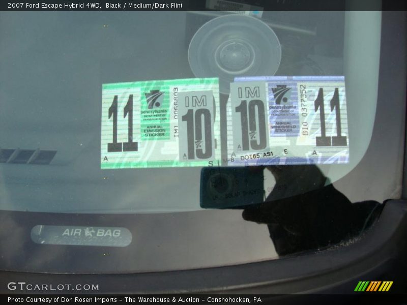Black / Medium/Dark Flint 2007 Ford Escape Hybrid 4WD