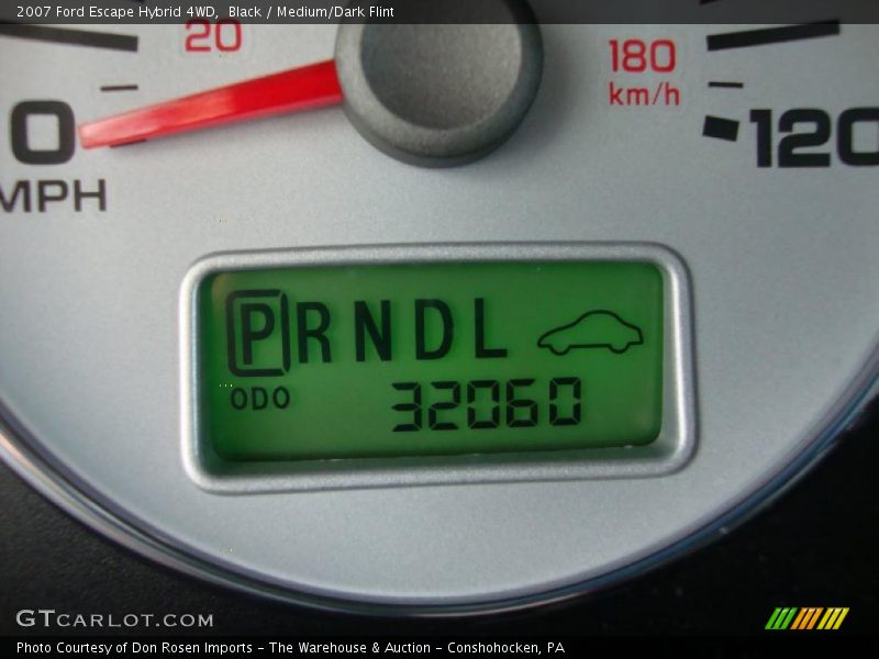 Black / Medium/Dark Flint 2007 Ford Escape Hybrid 4WD