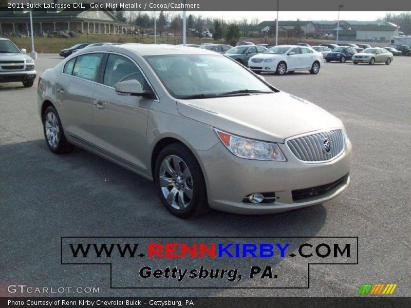 Gold Mist Metallic / Cocoa/Cashmere 2011 Buick LaCrosse CXL