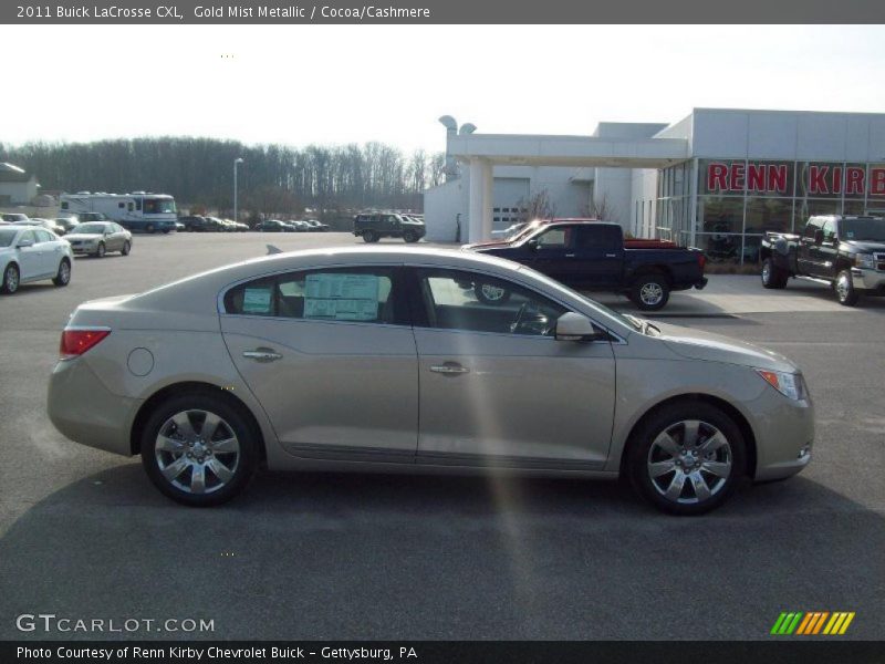 Gold Mist Metallic / Cocoa/Cashmere 2011 Buick LaCrosse CXL