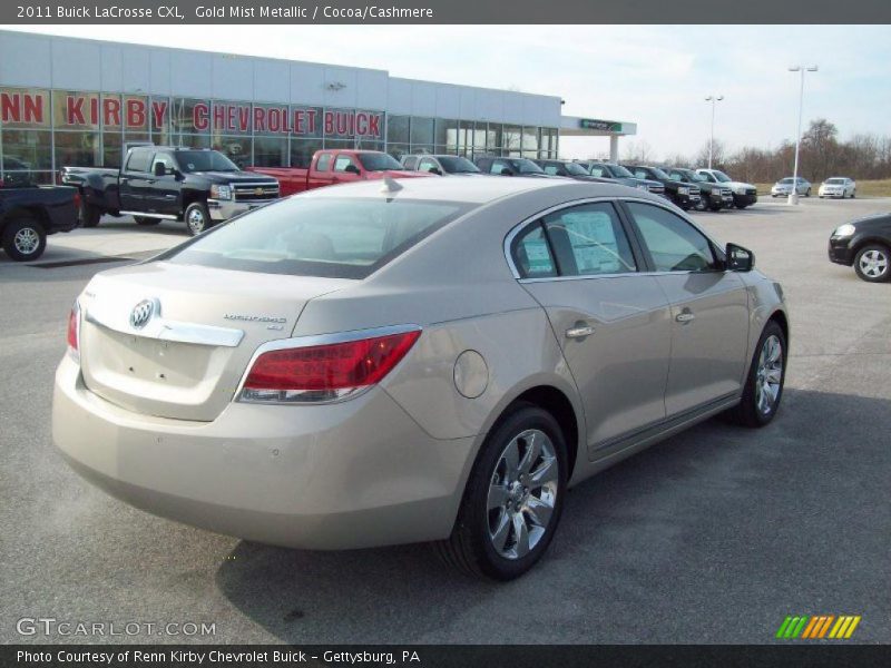 Gold Mist Metallic / Cocoa/Cashmere 2011 Buick LaCrosse CXL