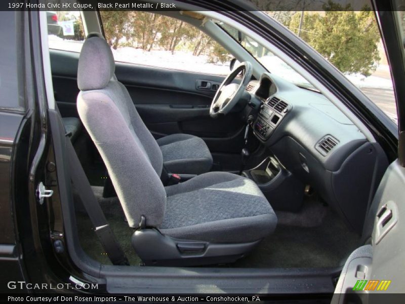 Black Pearl Metallic / Black 1997 Honda Civic HX Coupe