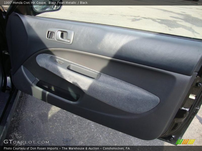 Black Pearl Metallic / Black 1997 Honda Civic HX Coupe