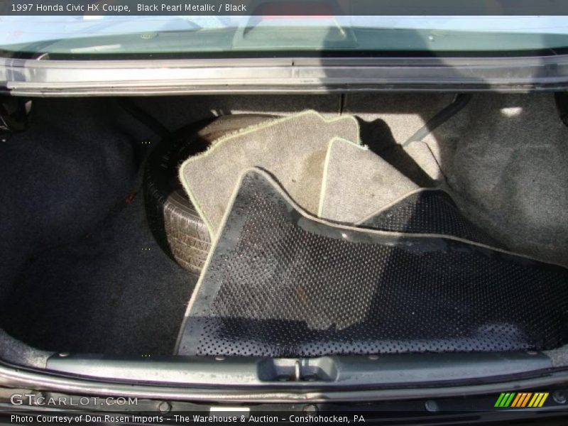 Black Pearl Metallic / Black 1997 Honda Civic HX Coupe